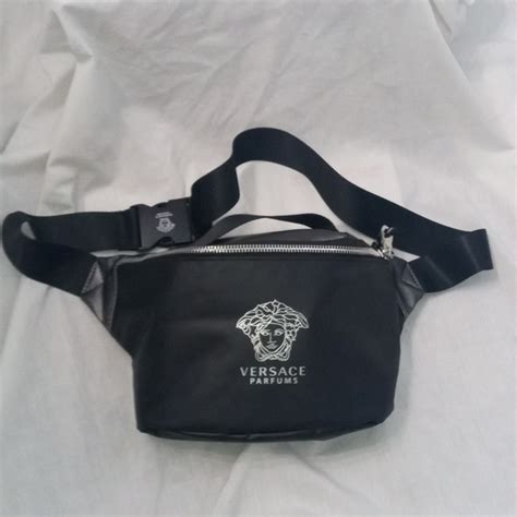 fake versace fanny pack|versace black and white purse.